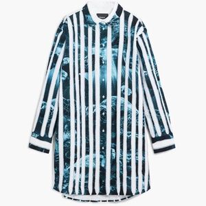Desigual X BOTTER shirt dress- stunning striped turtle print Size M